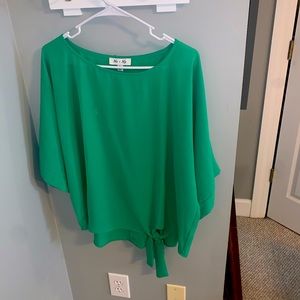 Green Top with tie